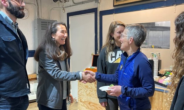 ‘We’re in a moral moment’: U.S. Senate candidate Mary Peltola stops in Sitka on Southeast campaign tour