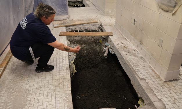 Work continues on $1.1 million sewer line repair at Petersburg’s aquatic center