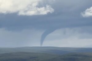 Rare funnel cloud caught on video near Denali Highway on the Fourth of July