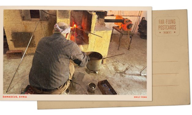 Greetings from Syria, where time seems to melt as a glassmaker braves scorching temps