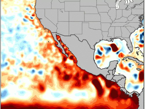 A Kelvin wave raised sea levels on the West Coast. More are coming
